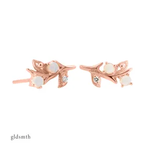 10k Rose Gold Maxine Studs
