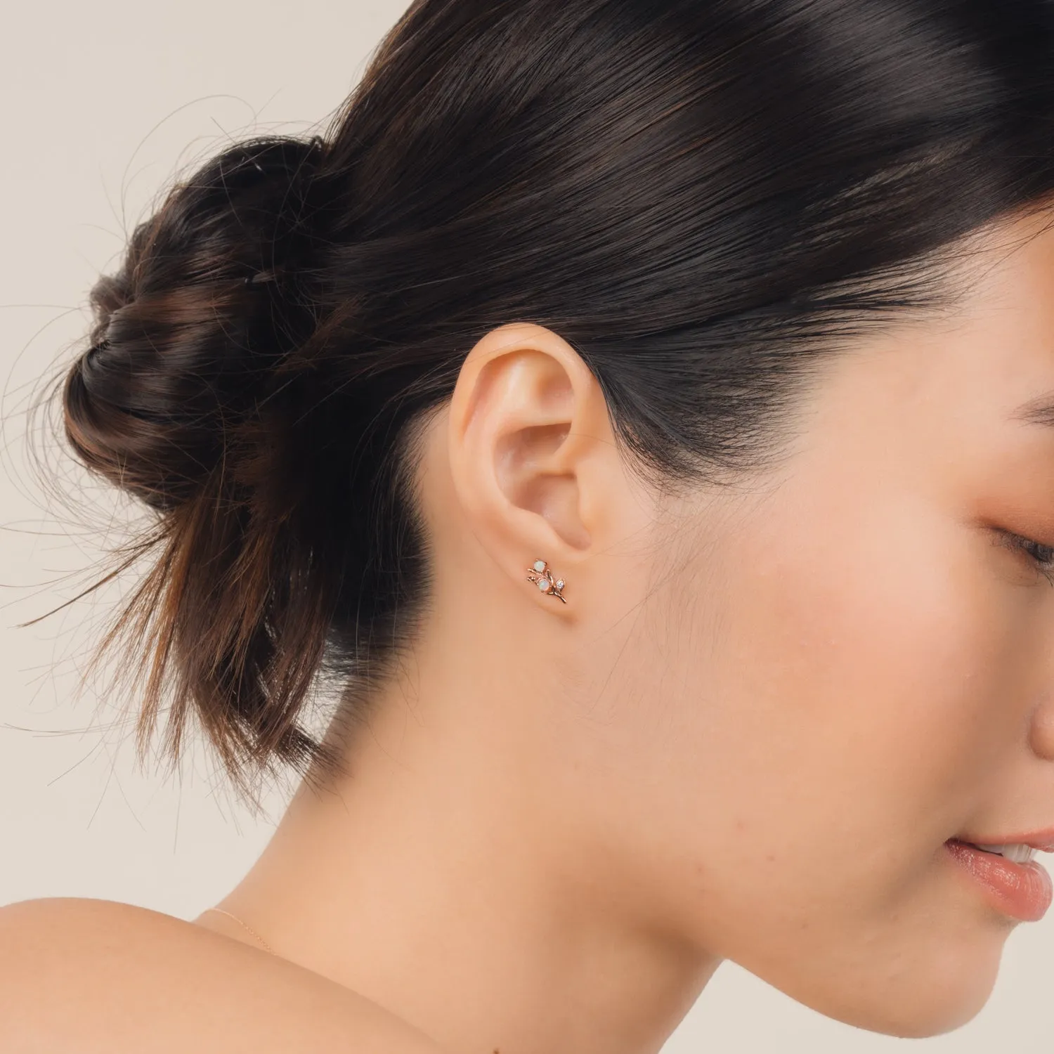 10k Rose Gold Maxine Studs