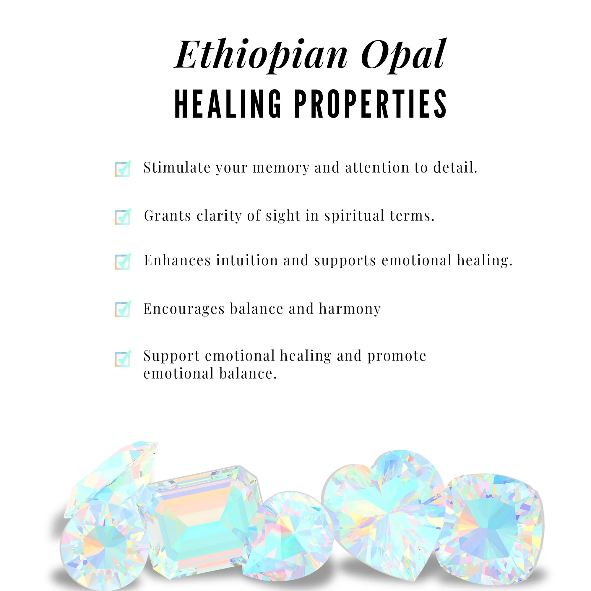 1.25 CT Simple Ethiopian Opal and Diamond Bridal Ring Set