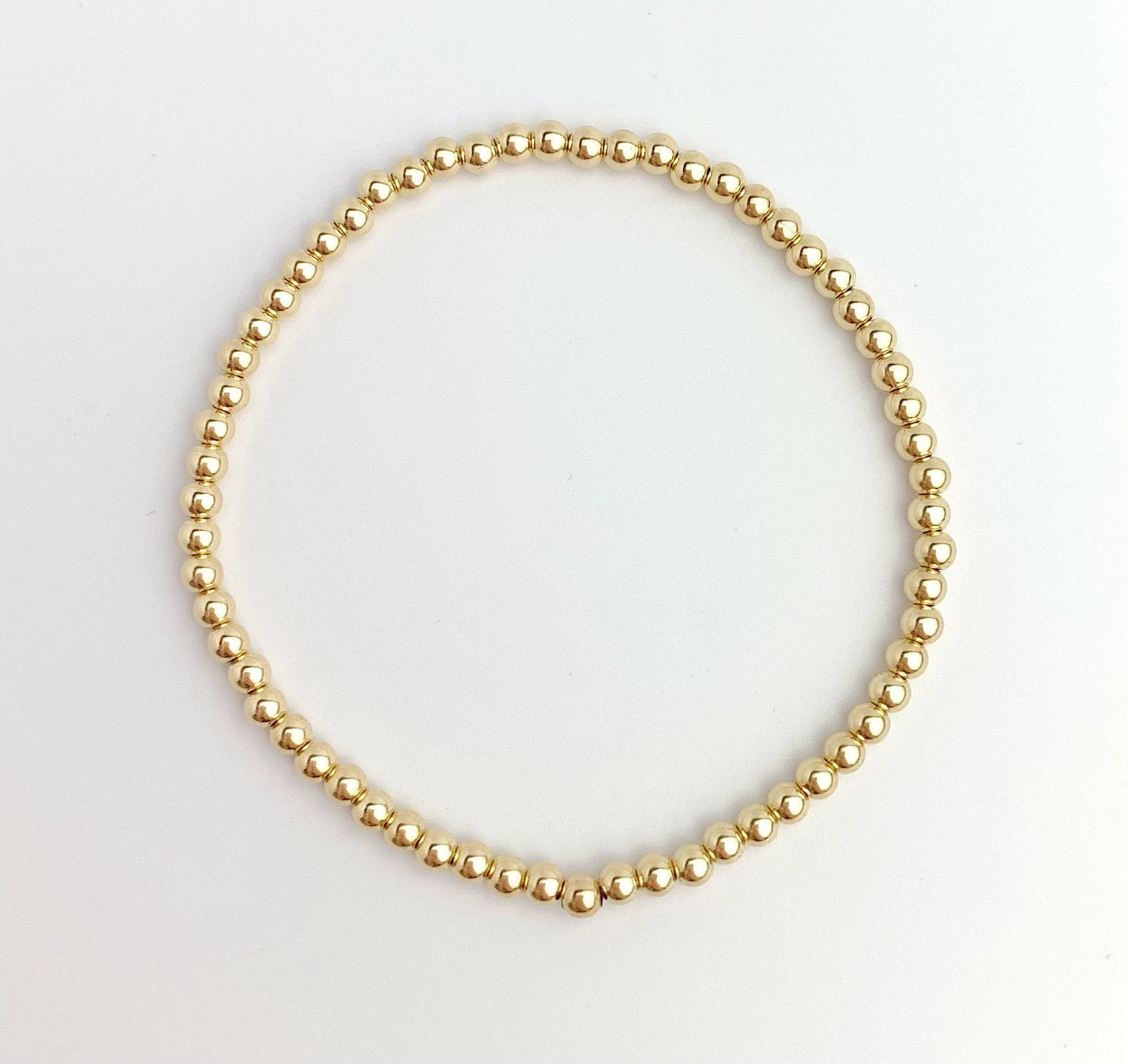 14k Gold Filled Beaded Bracelet
