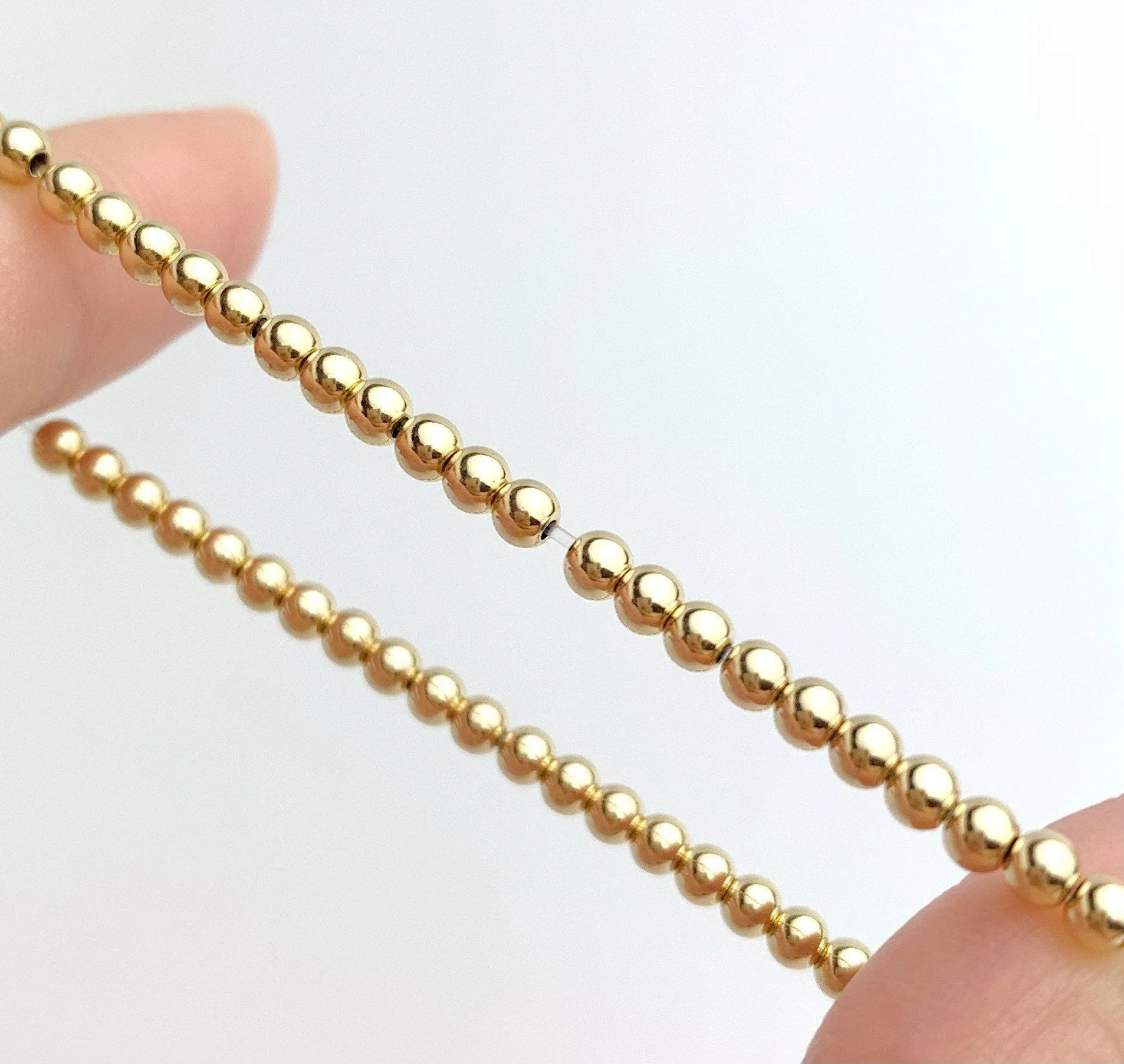 14k Gold Filled Beaded Bracelet