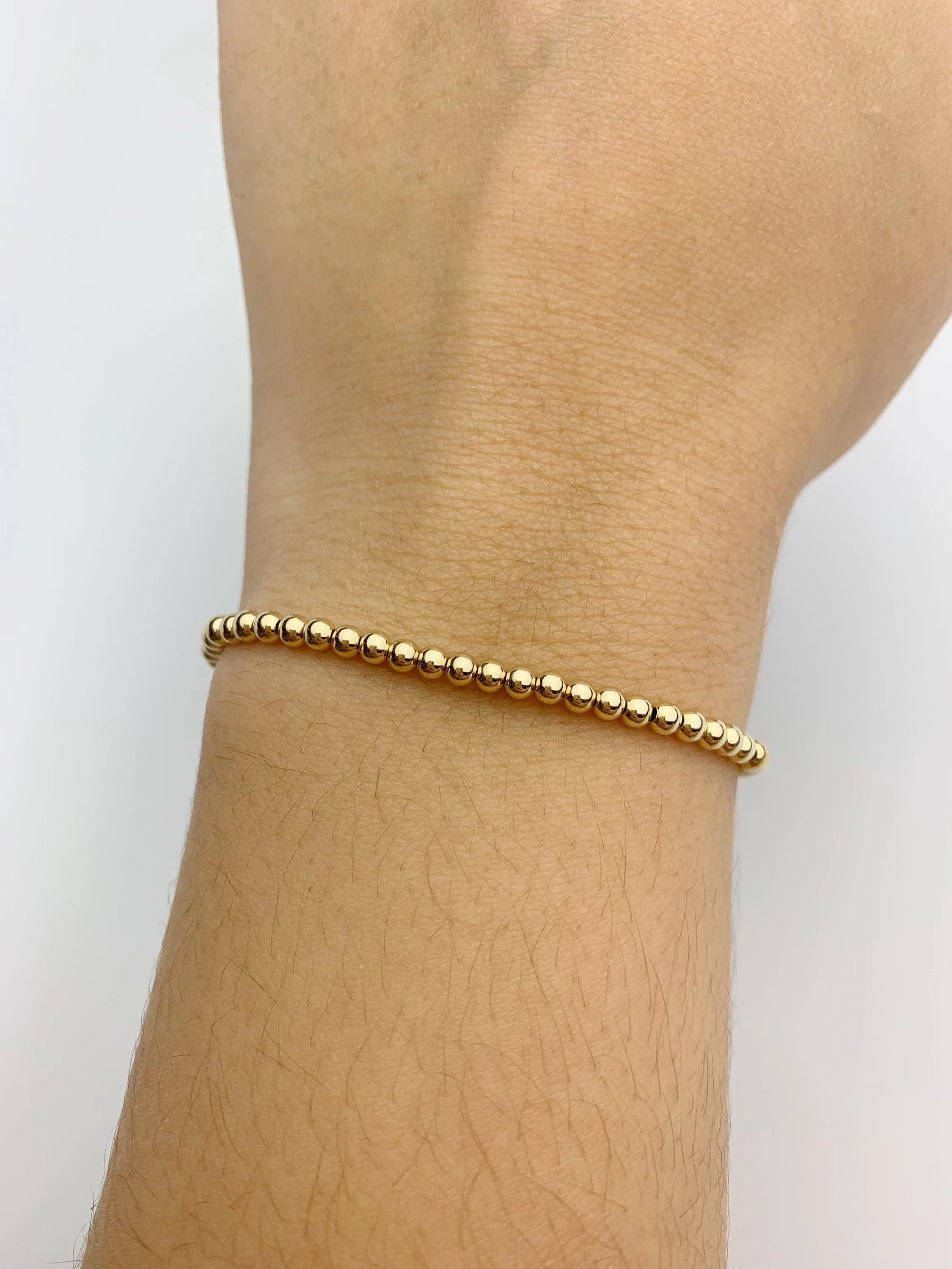 14k Gold Filled Beaded Bracelet