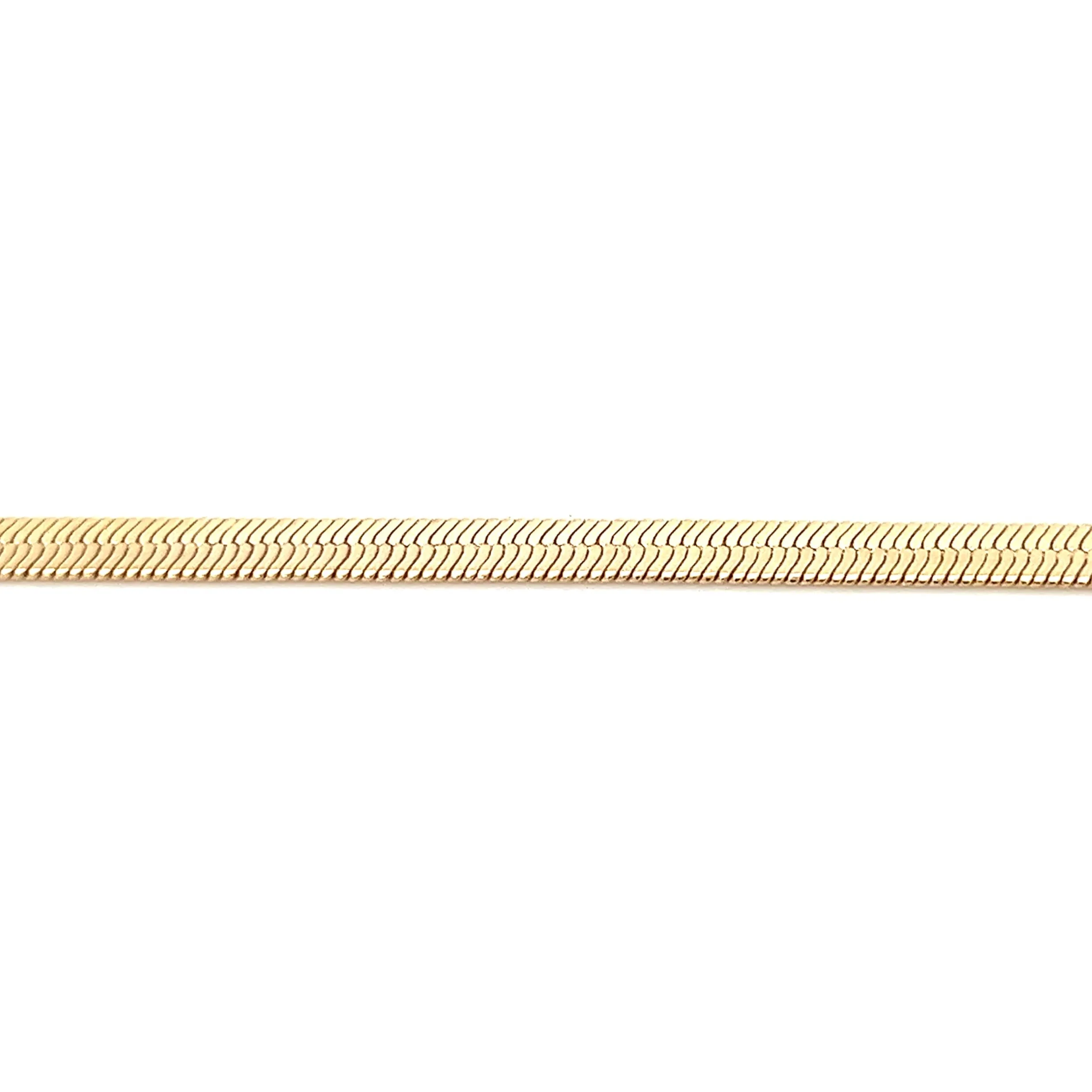 14K-gold-filled herringbone bracelet