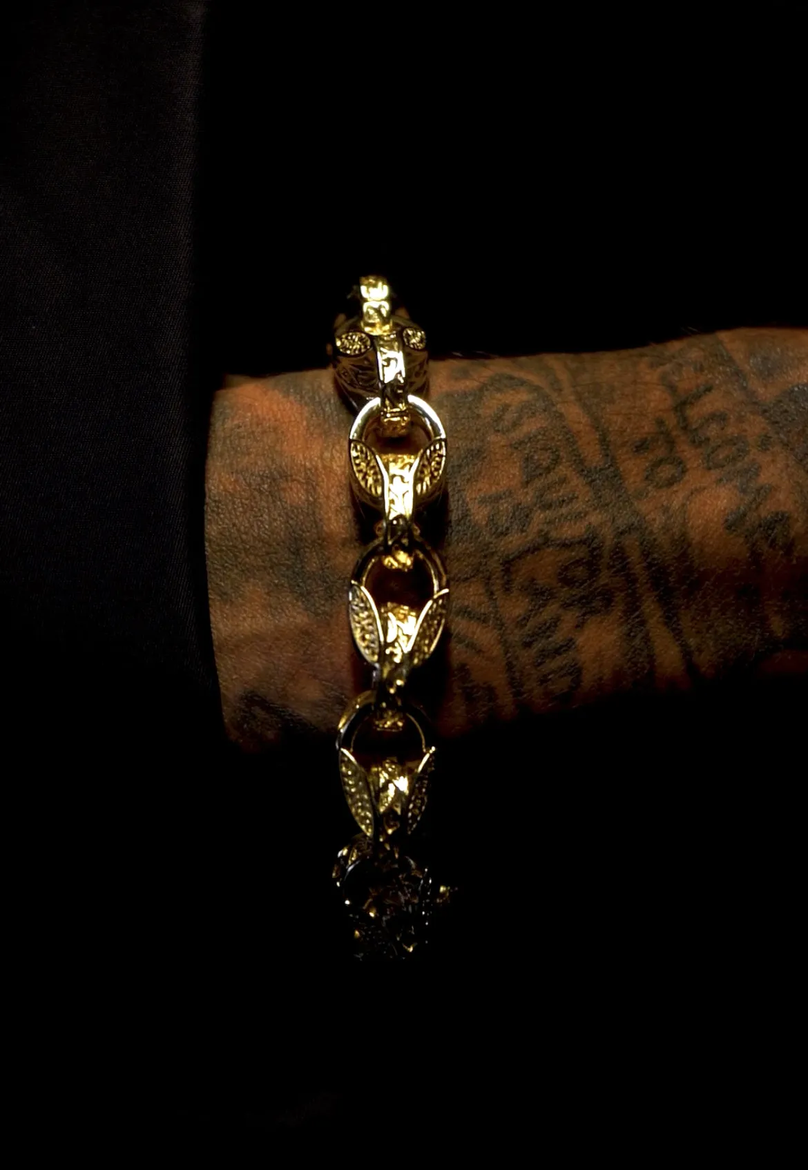 15mm Gold Filled Tulip Bracelet with Albert Clasp 8/8.5 Inch