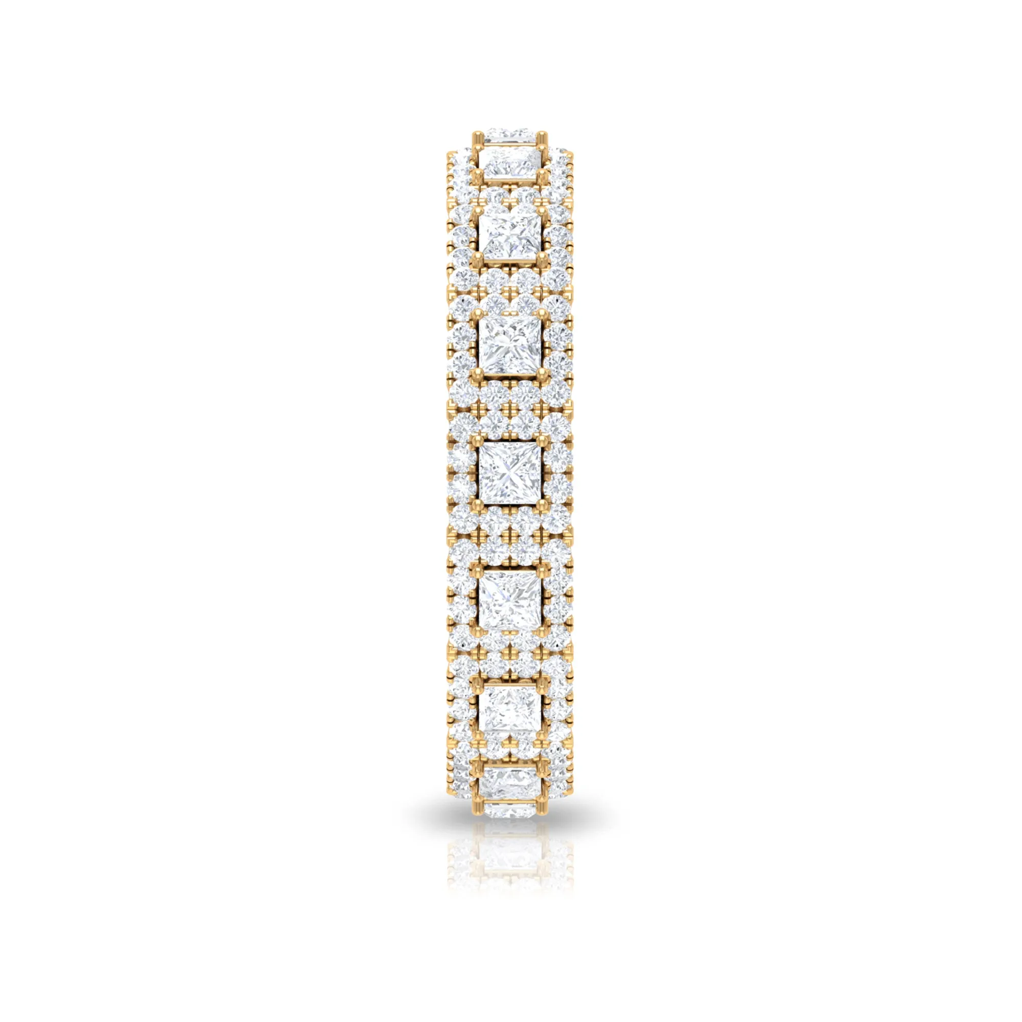 1.75 CT Certified Moissanite Designer Eternity Ring