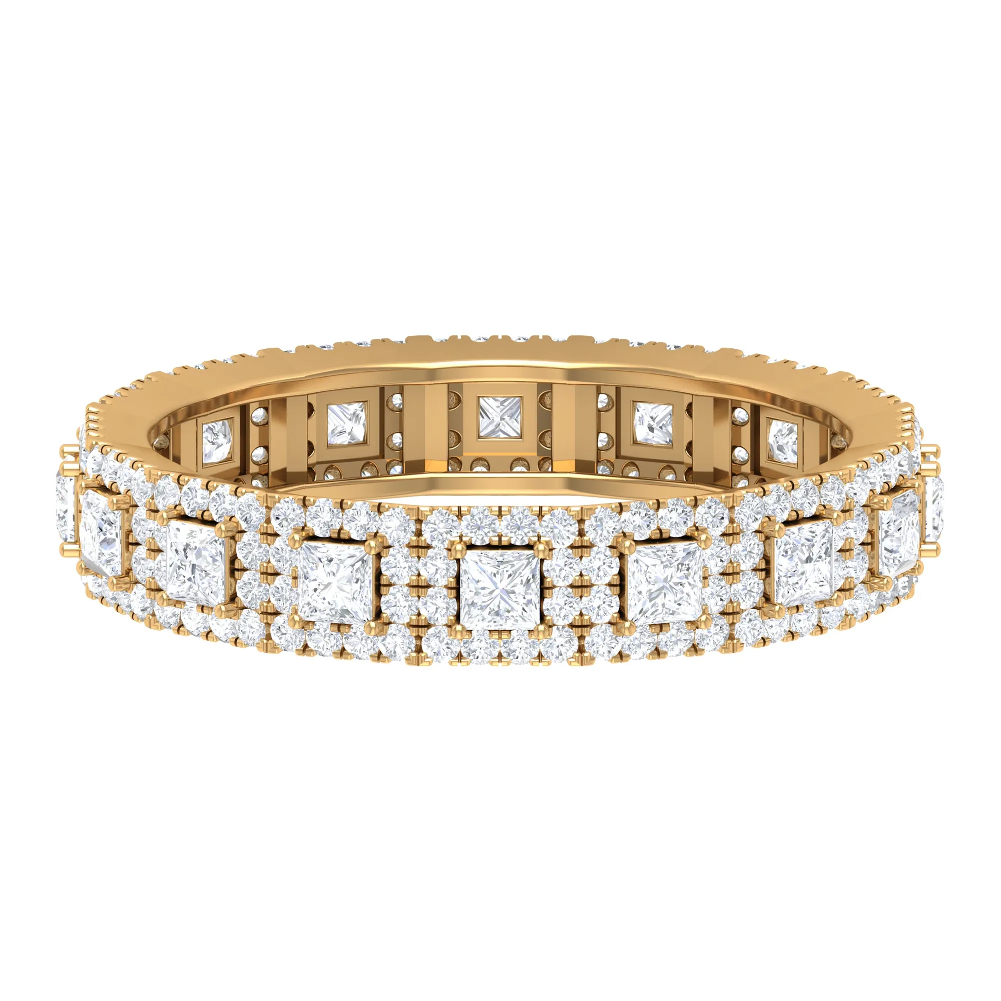 1.75 CT Certified Moissanite Designer Eternity Ring