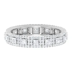 1.75 CT Certified Moissanite Designer Eternity Ring