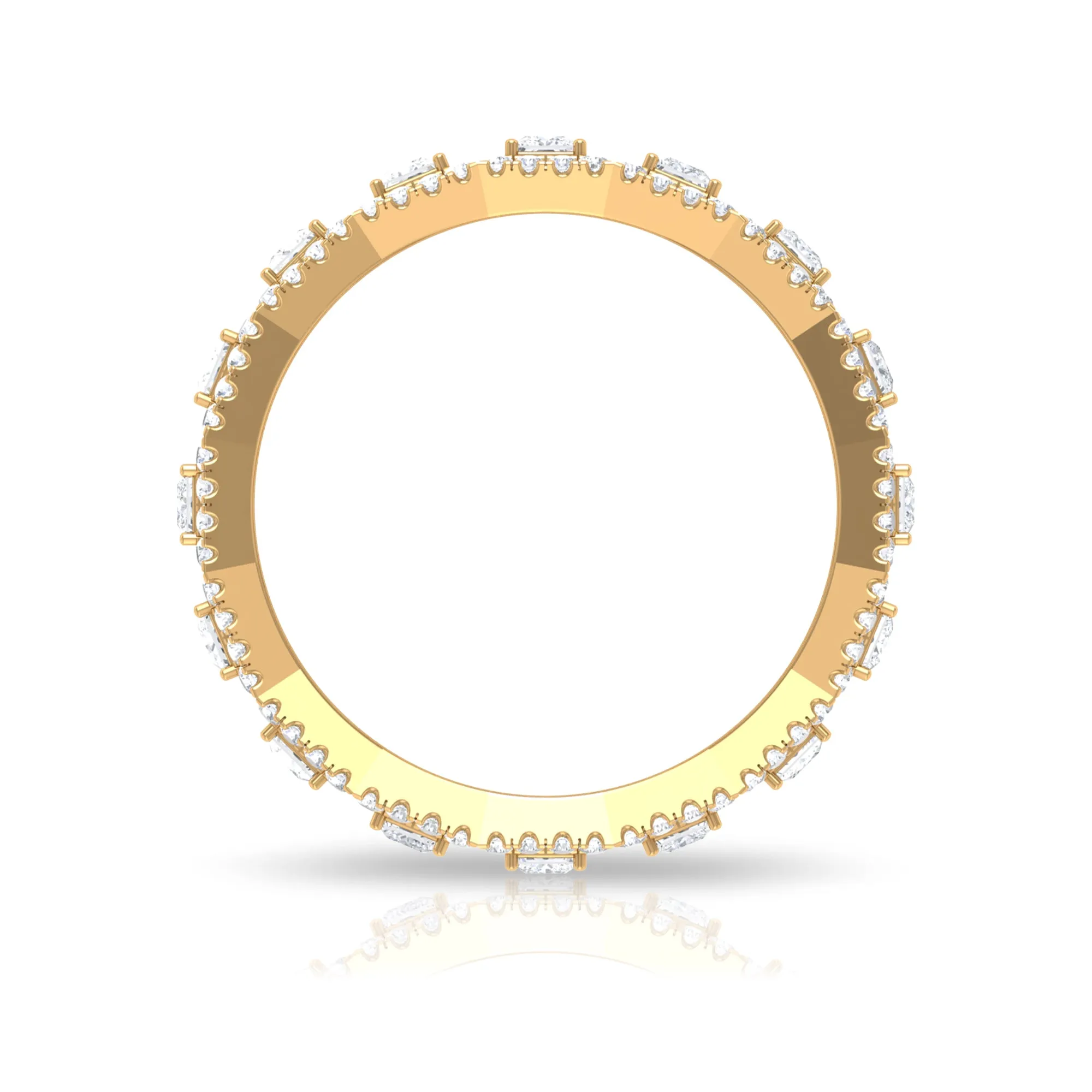 1.75 CT Certified Moissanite Designer Eternity Ring