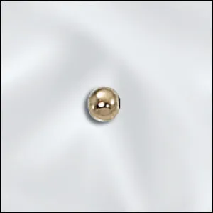 3mm Gold Filled Round Bead