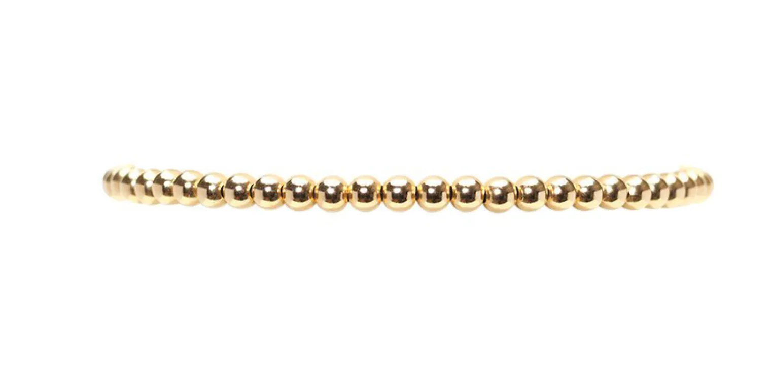3MM Yellow Gold Filled Bracelet