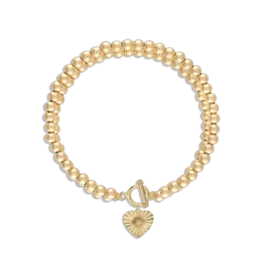 Alexa Leigh Love Lock Bracelet in Yellow Gold