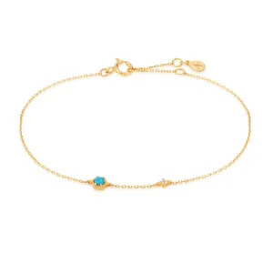 AMINA | Turquoise & White Sapphire Bracelet