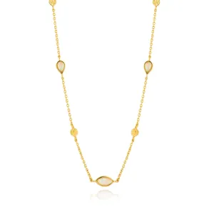 Ania Haie Sterling Silver & Gold Plated Opal Colour Necklace