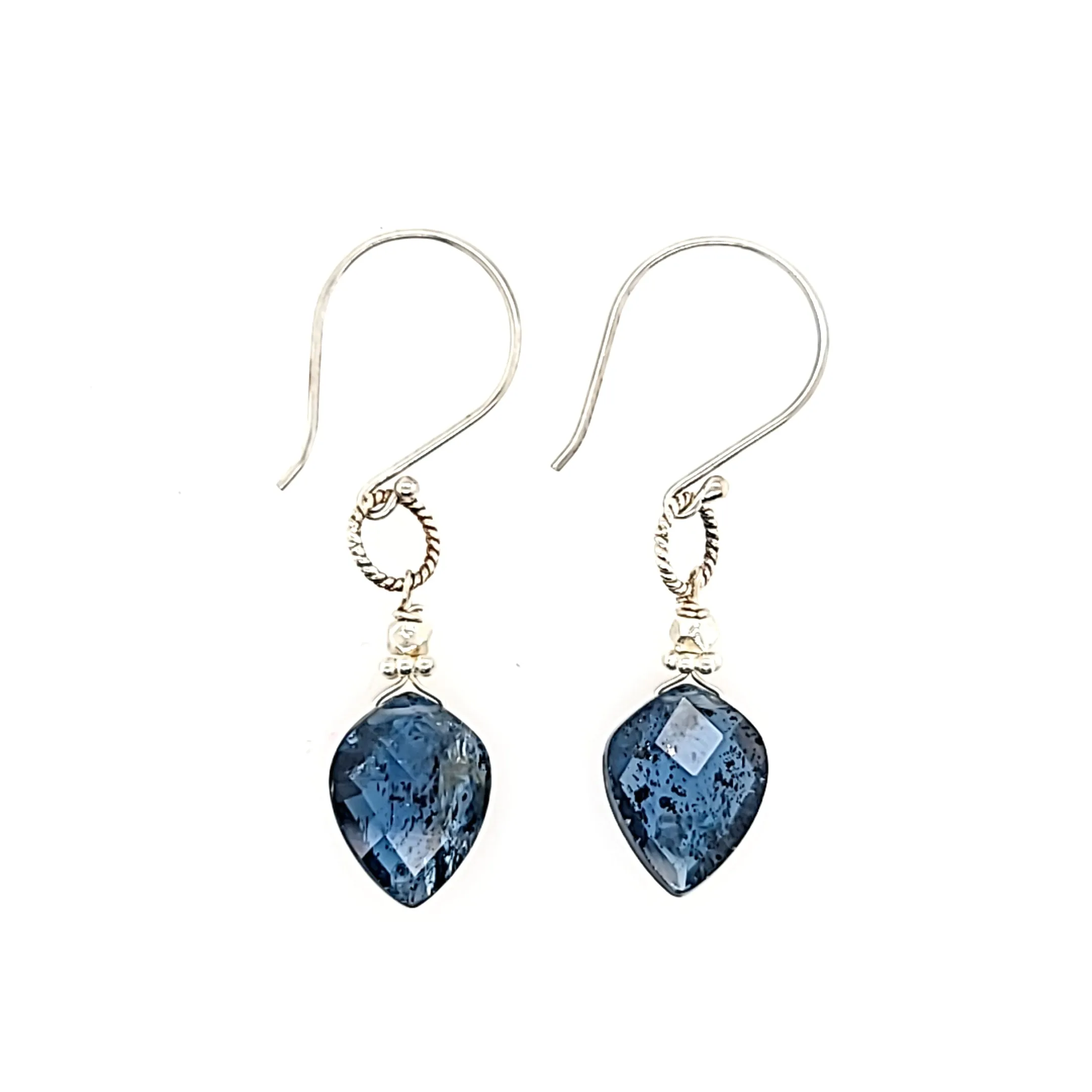 AVF Silver Indigo Kyanite Point Earrings (SI2887)