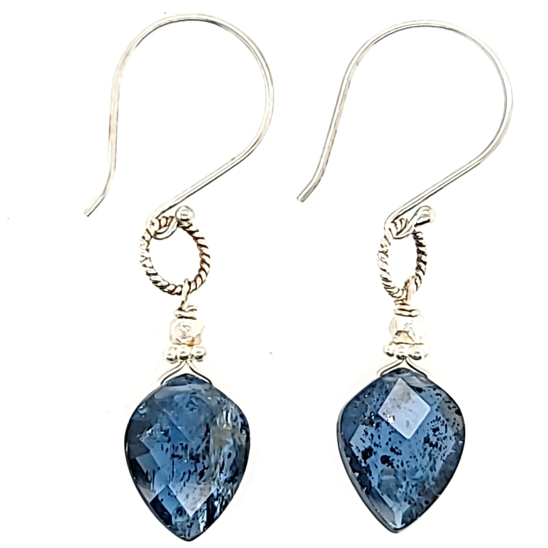 AVF Silver Indigo Kyanite Point Earrings (SI2887)