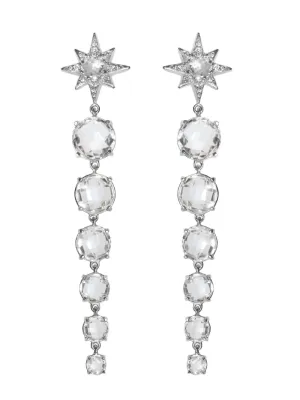 Aztec Long Graduated Starburst Earrings