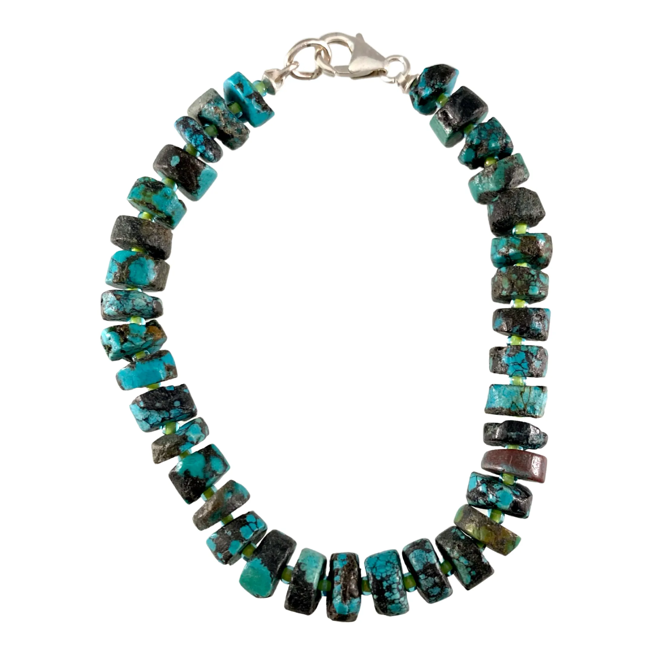 Beaded Chunky Faceted Gemstone Bracelet