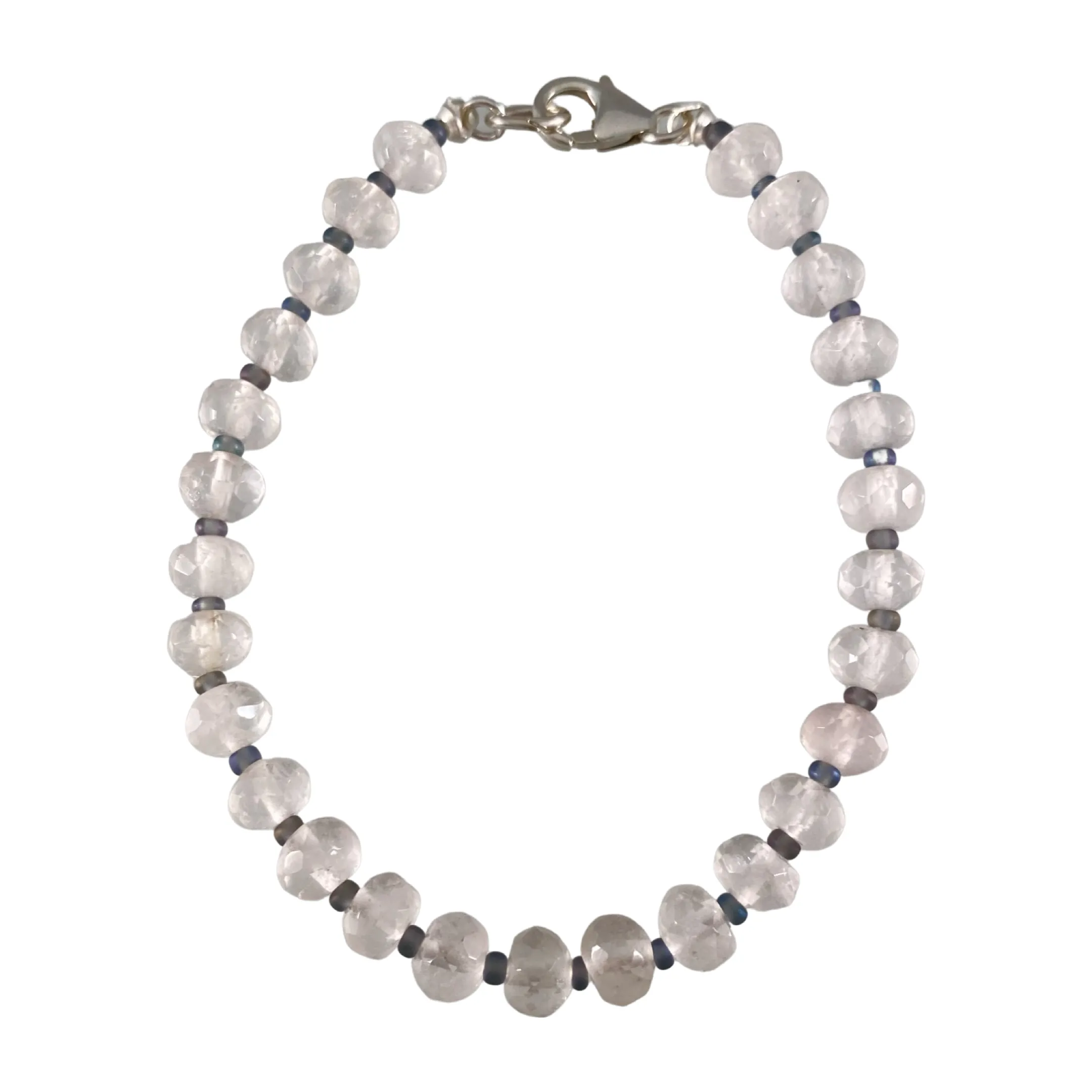 Beaded Chunky Faceted Gemstone Bracelet