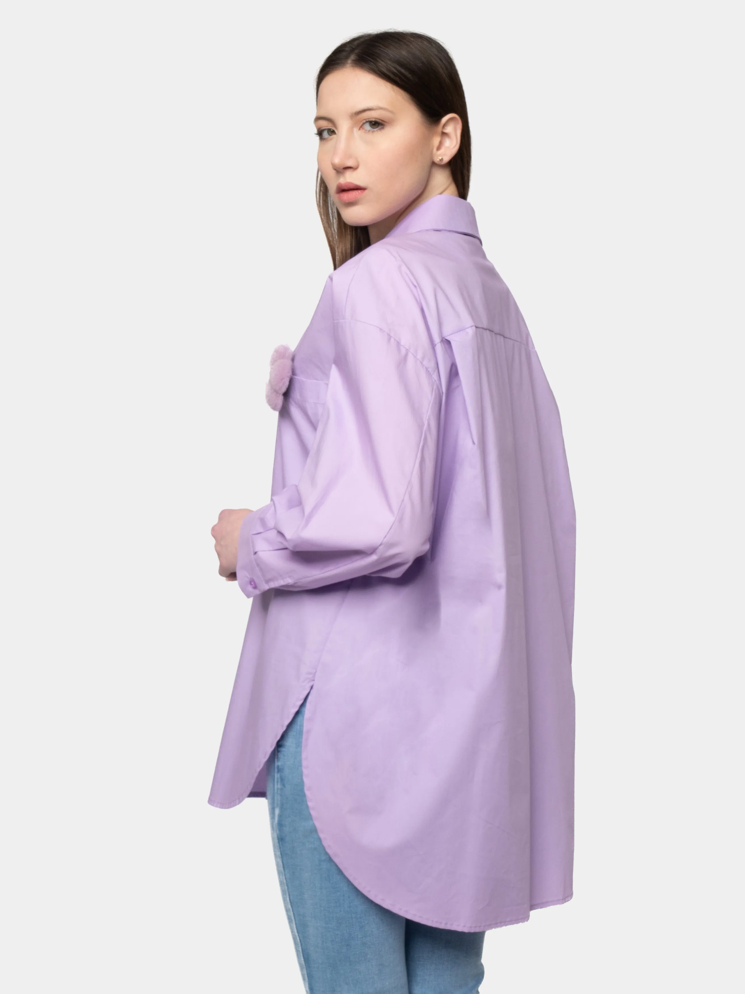 BORABORA - Lilac Cotton Shirt