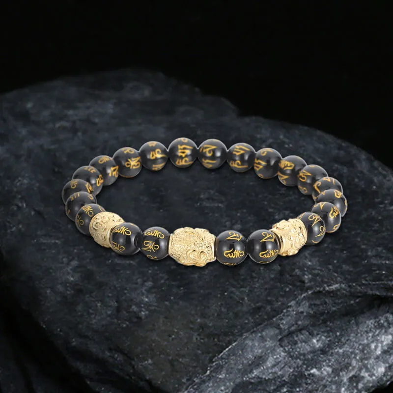 Buddha Statue Stainless Steel Bead Bracelet