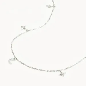 By Charlotte To The Moon and Back Choker, Gold or Silver