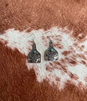 Cattle Tag Earrings