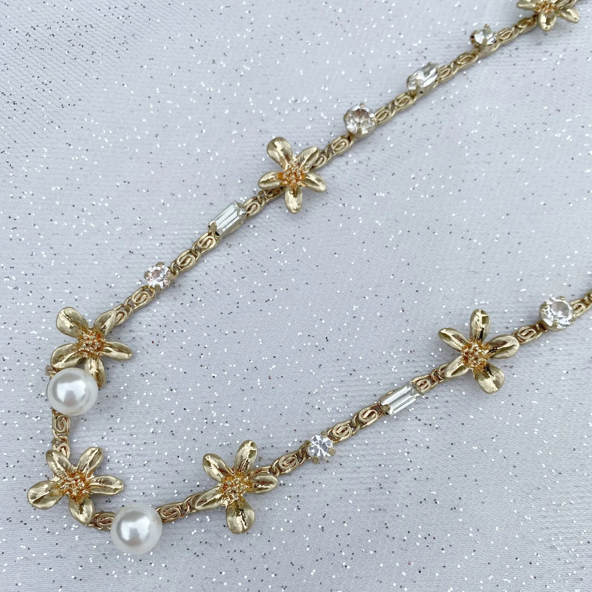 Chain Headband with Pearls