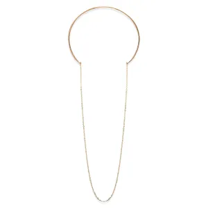 Chain Open Choker, Gold Filled and Sterling Silver