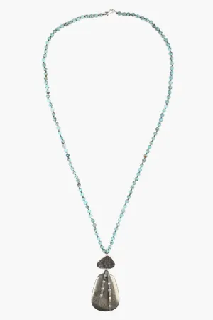 Chan Luu Turquoise Mix Stone Pendant Necklace