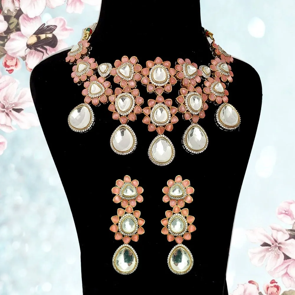 Charlee Floral Necklace Set With Dori