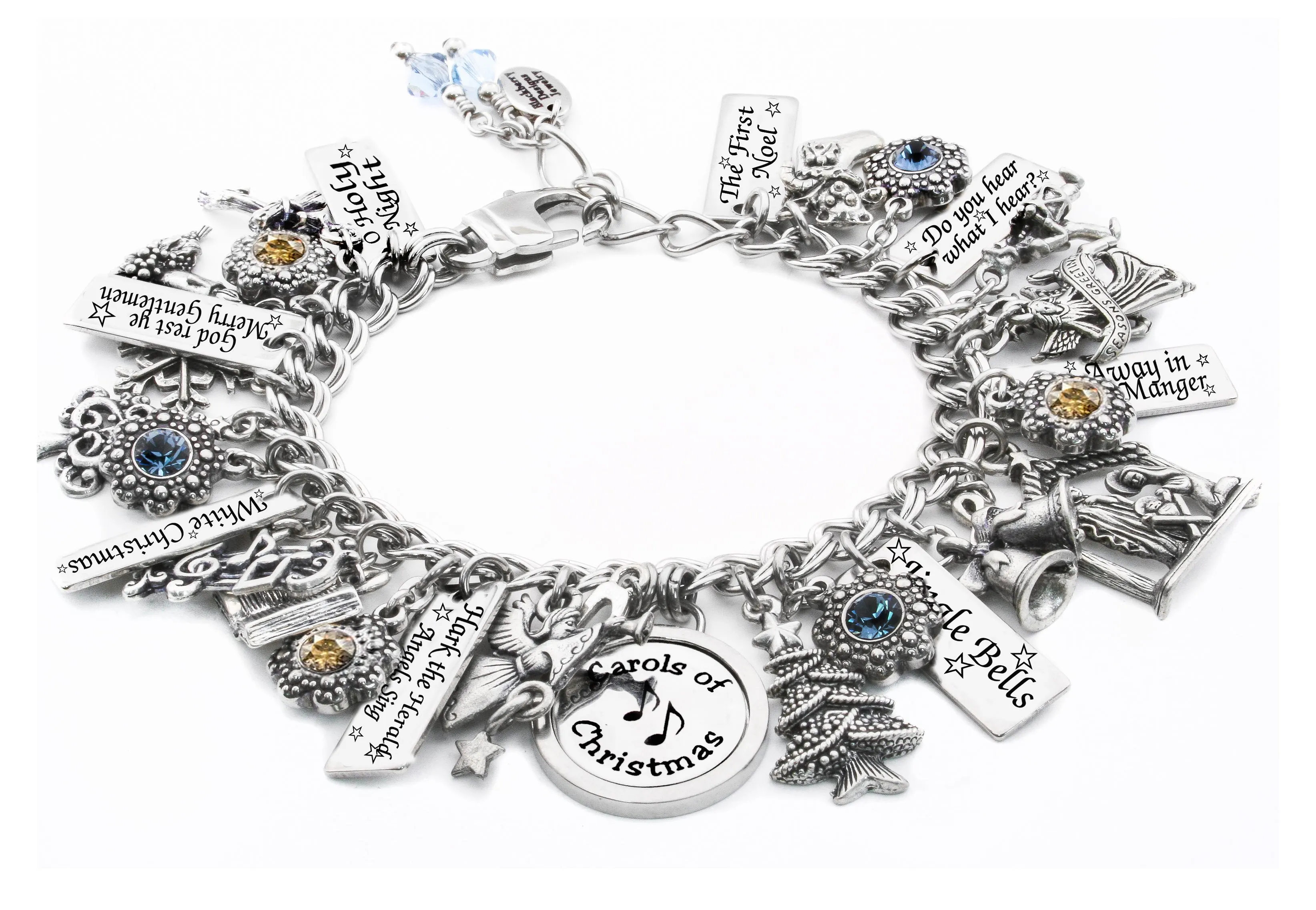 Christmas Carols Charm Bracelet
