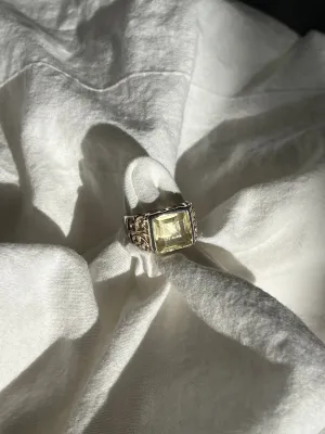 Citrus Square Gem Ring