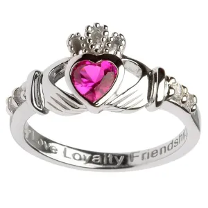 Claddagh Birthstone Ring | July
