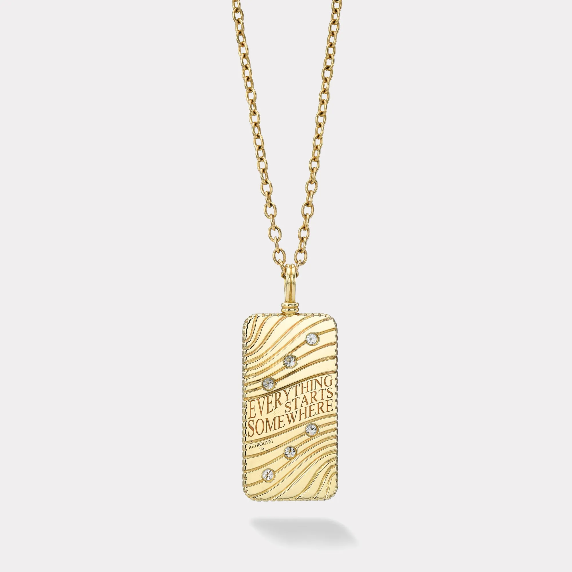 Classic Domino Necklace with Semiprecious Stone Inlay - Turquoise and Ruby