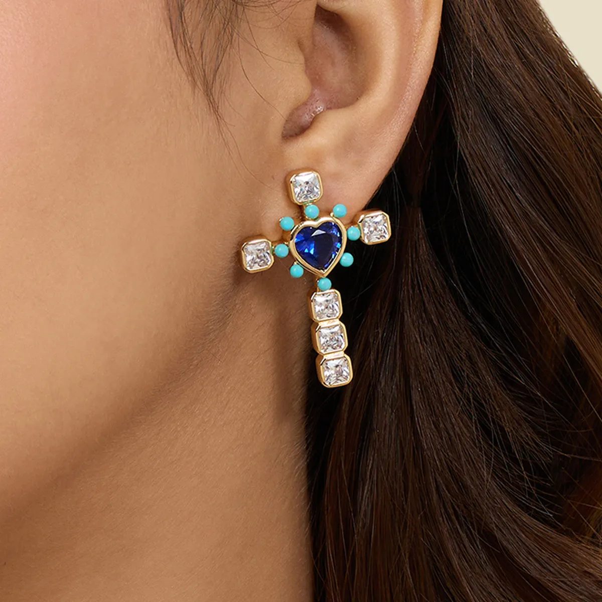 Cross My Heart Earrings
