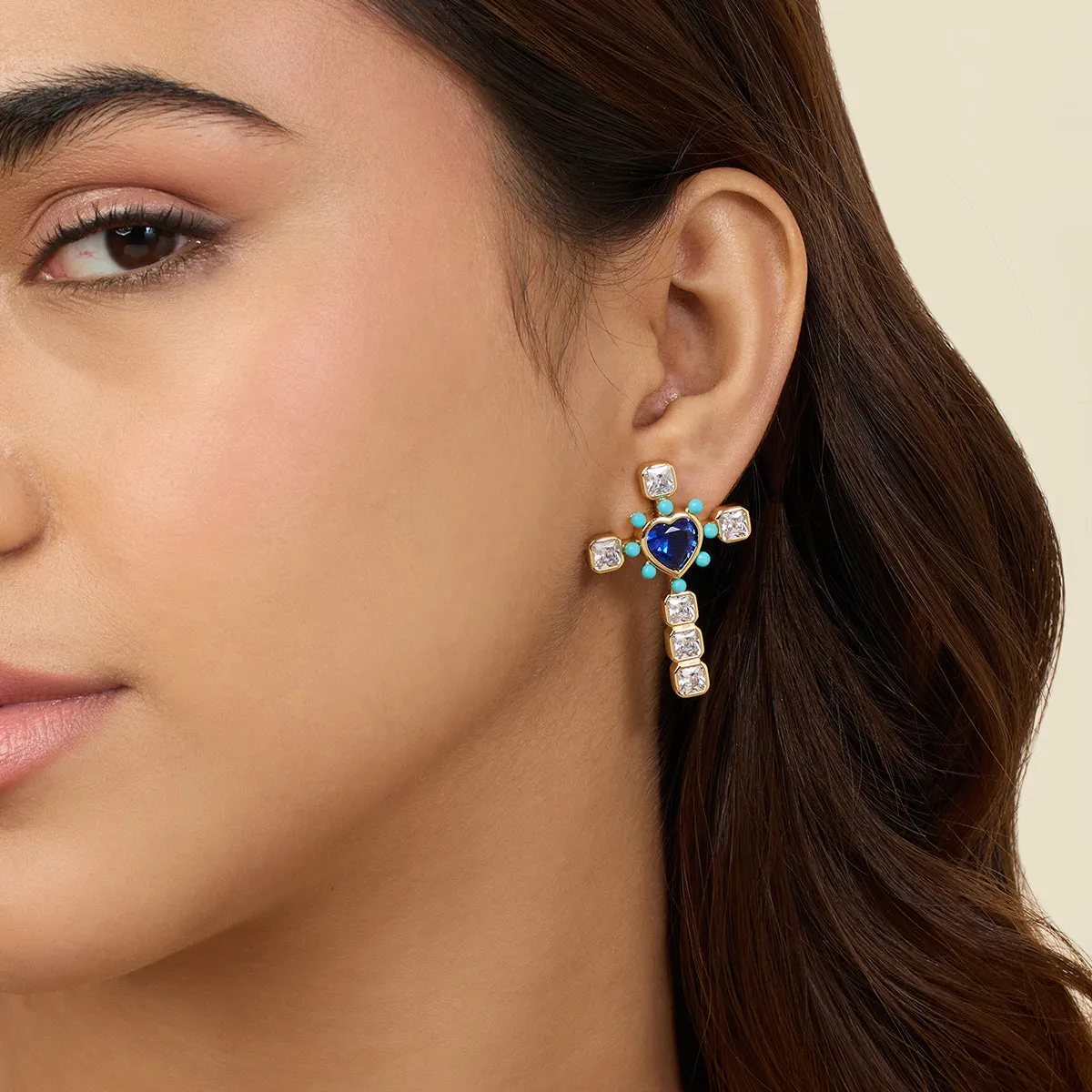 Cross My Heart Earrings