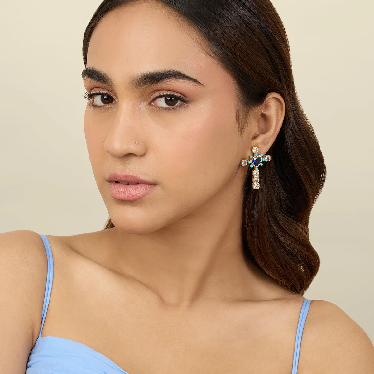 Cross My Heart Earrings