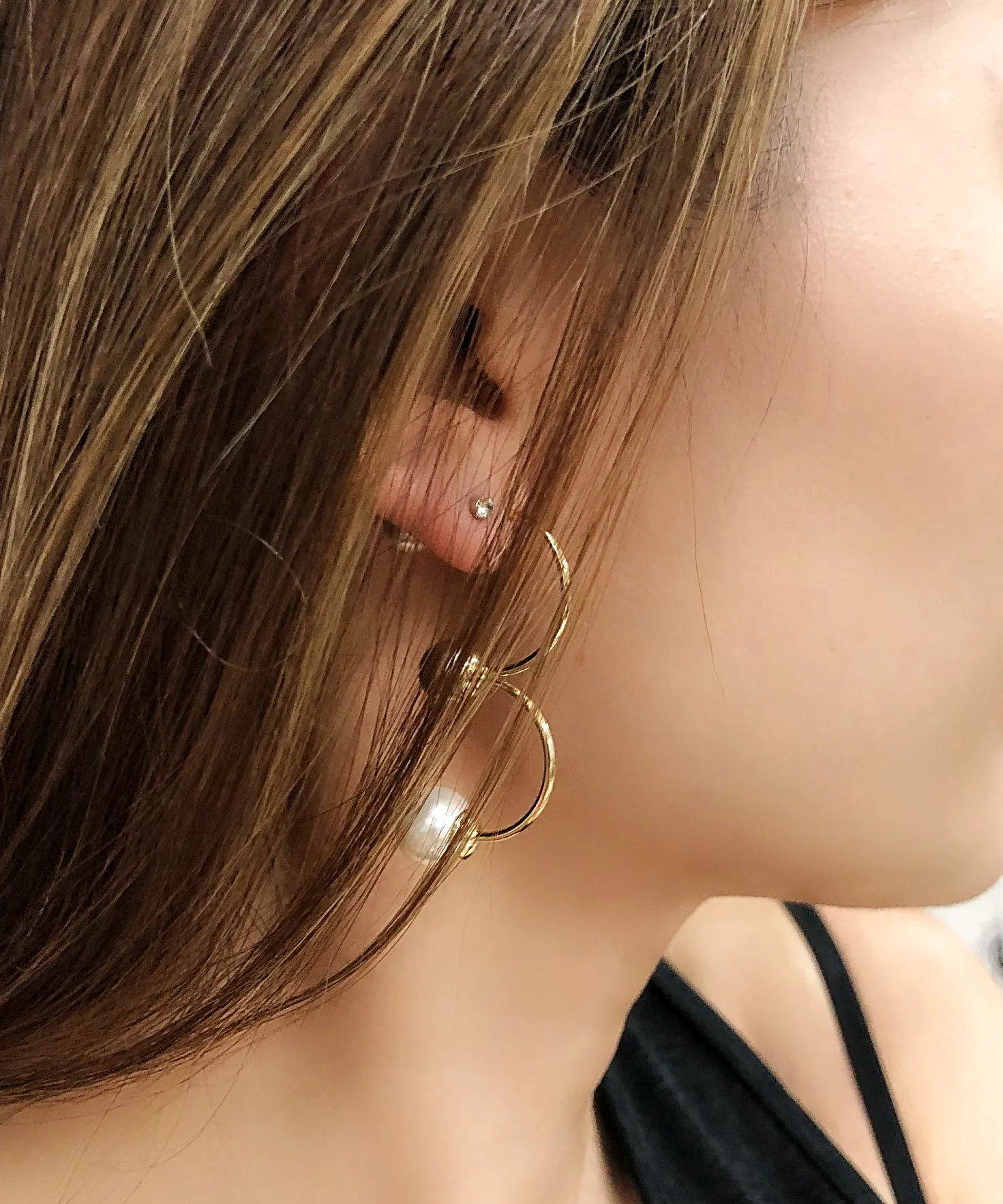 Curvex Pearl Earrings