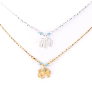 Delicate Elephant Charm Necklace