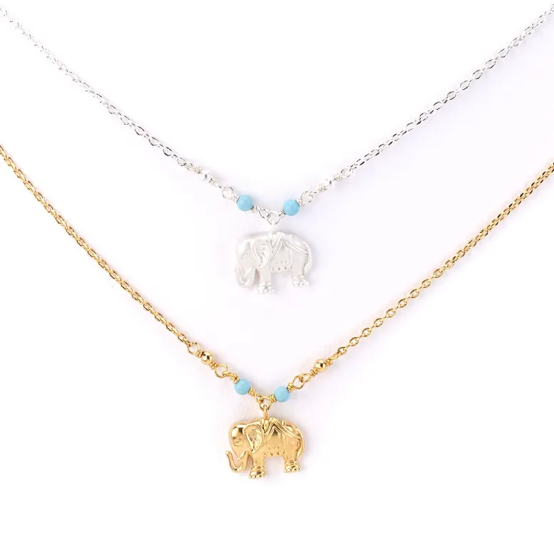 Delicate Elephant Charm Necklace