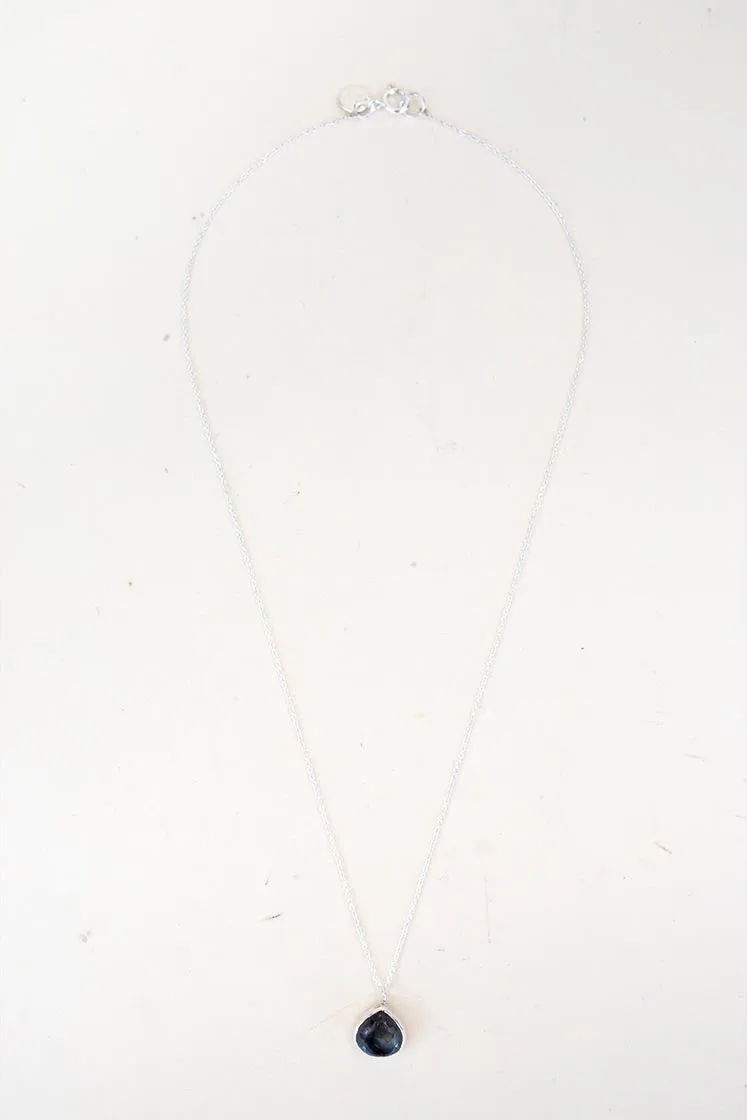 Dew Drop Necklace - Labradorite