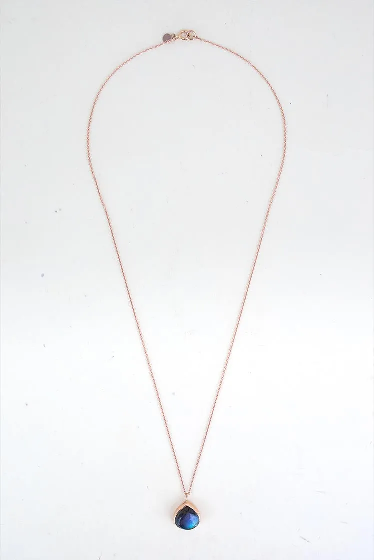 Dew Drop Necklace - Labradorite