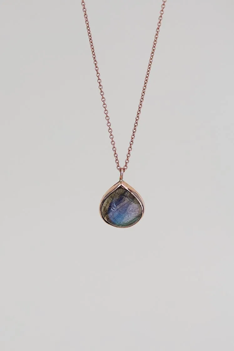 Dew Drop Necklace - Labradorite