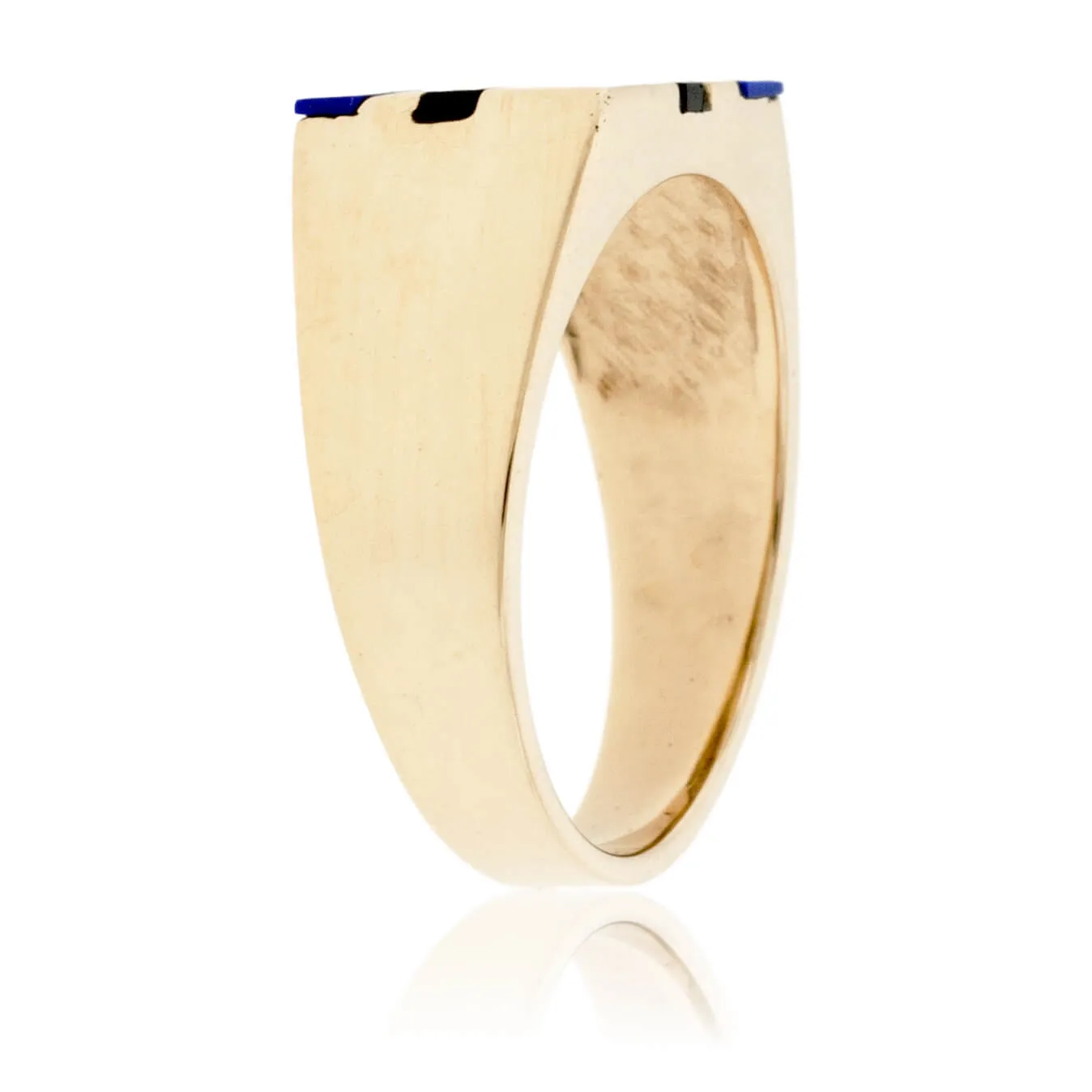 Double Inlay Lapis & Onyx Ring