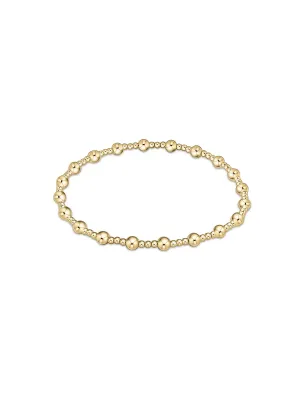 enewton Classic Sincerity Pattern Gold Bead Bracelet: 4mm