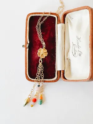 Flower Charm Necklace-WS