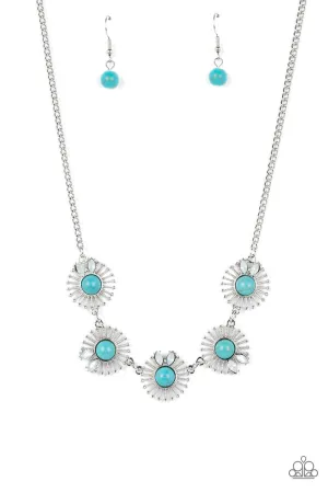 Fully Solar-Powered - Blue Necklace - Paparazzi Accessories