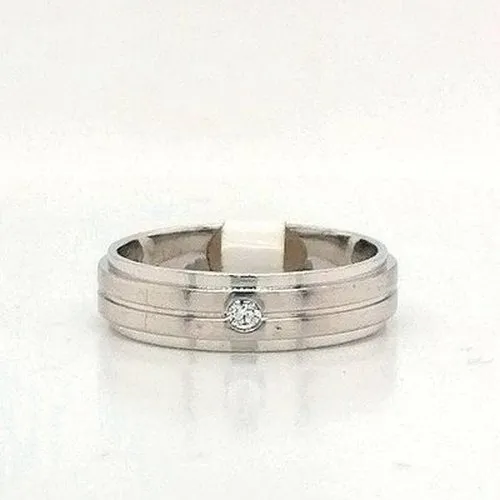 Gents Diamond Wedding Band