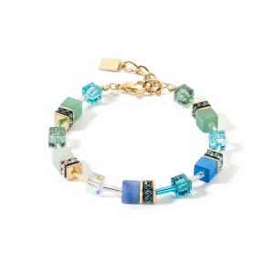GeoCUBE® Iconic Precious bracelet green-turquoise