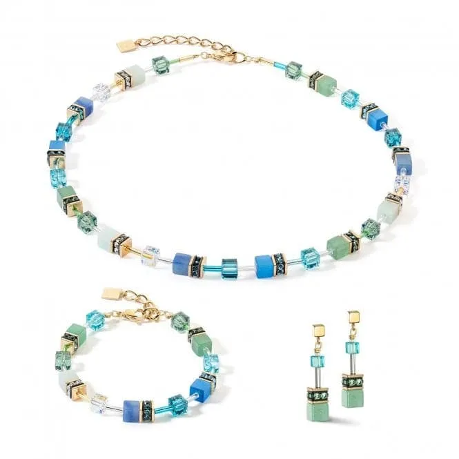 GeoCUBE® Iconic Precious Green-Turquoise Earrings 4905/21-0506